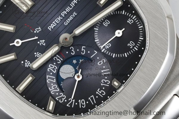 Nautilus 5712 SS PPF 1:1 Best Edition Blue Dial on SS Bracelet A240 Super Clone V2
