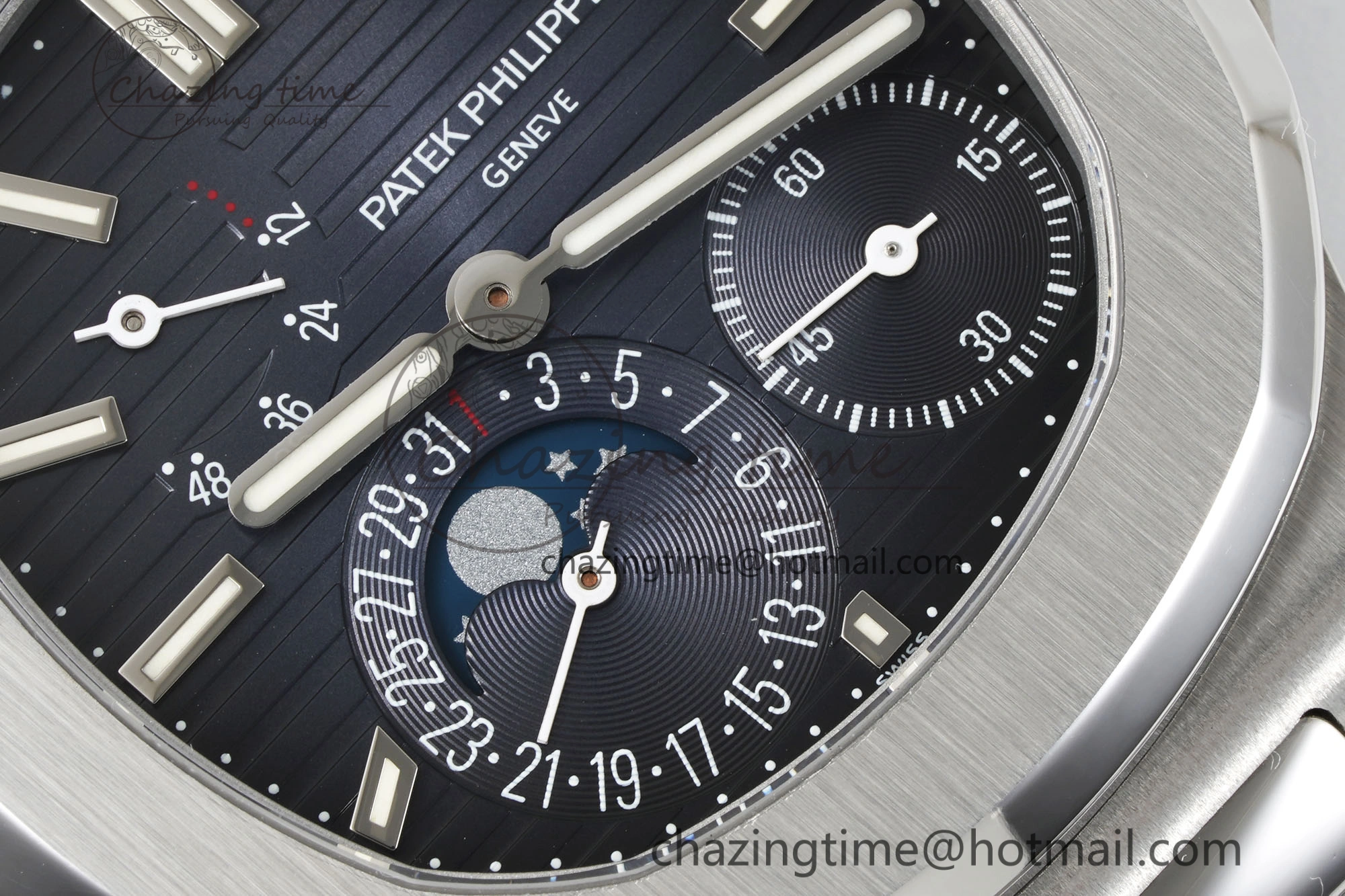 Nautilus 5712 SS PPF 1:1 Best Edition Blue Dial on SS Bracelet A240 Super Clone V2
