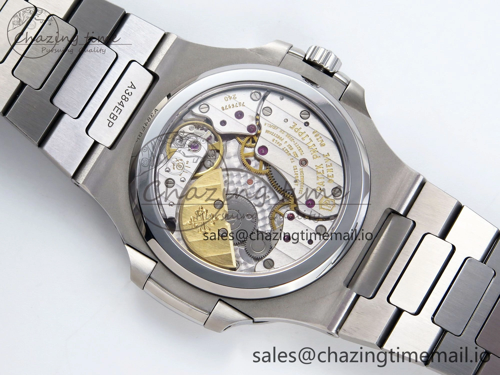 Nautilus 5712 SS PPF 1:1 Best Edition Blue Dial on SS Bracelet PPF240 Super Clone V4+