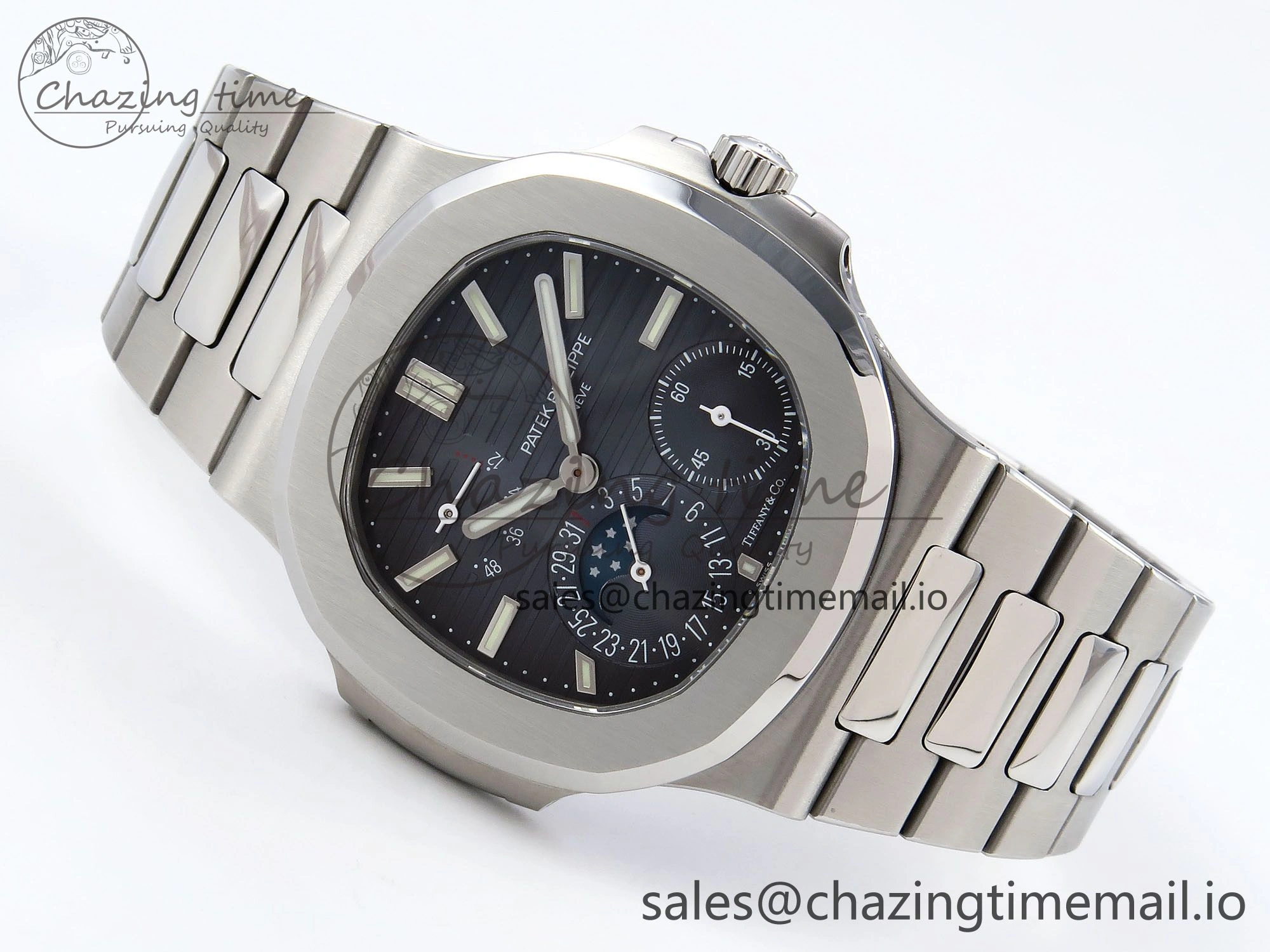 Nautilus 5712 Tiffany PPF 1:1 Best Edition Blue Dial on SS Bracelet A240 Super Clone V2