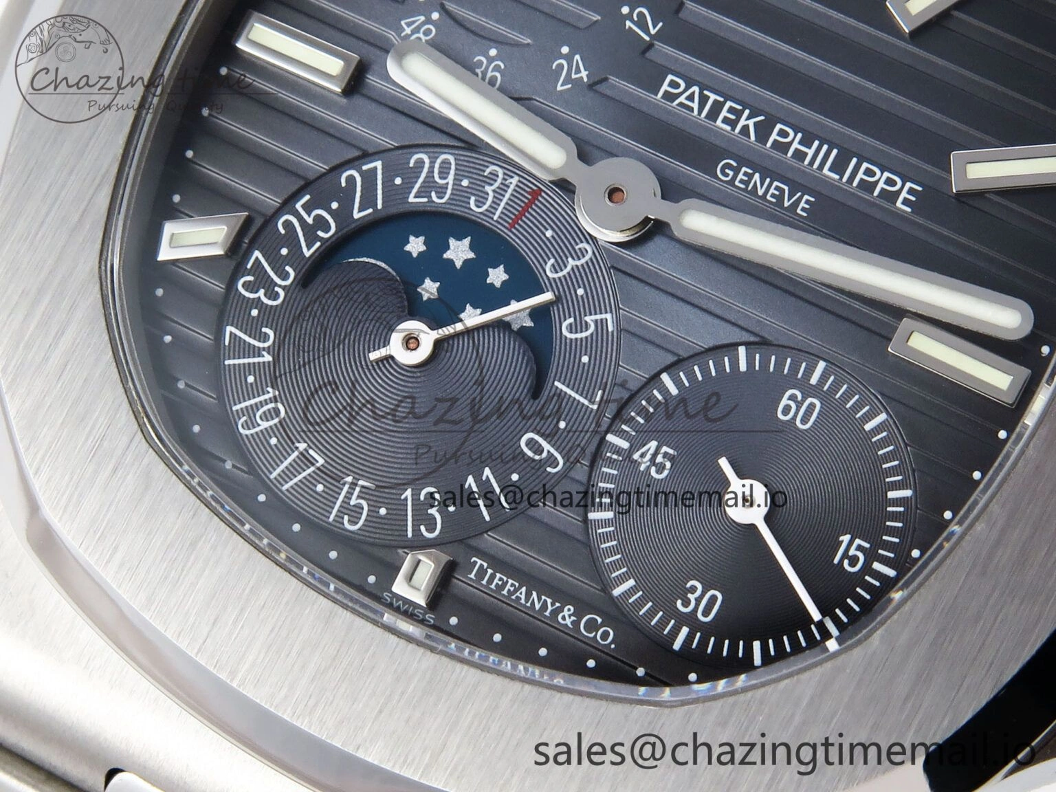 Nautilus 5712 Tiffany PPF 1:1 Best Edition Blue Dial on SS Bracelet A240 Super Clone V2