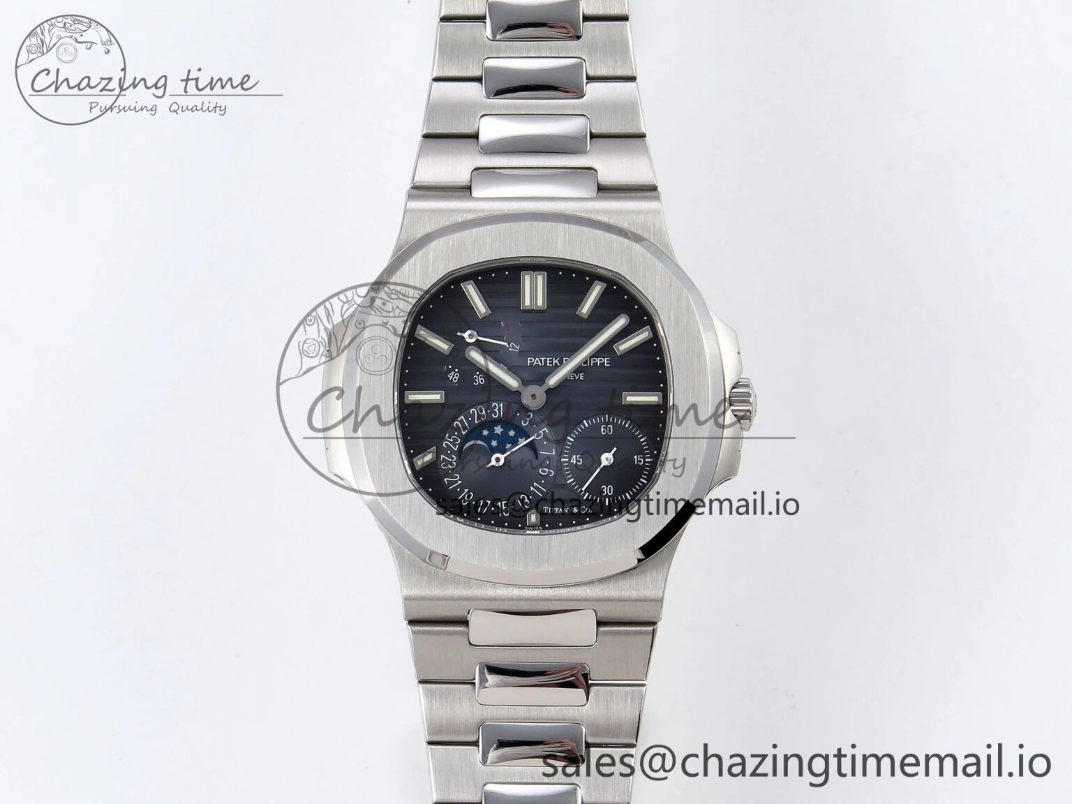 Nautilus 5712 Tiffany PPF 1:1 Best Edition Blue Dial on SS Bracelet A240 Super Clone V2