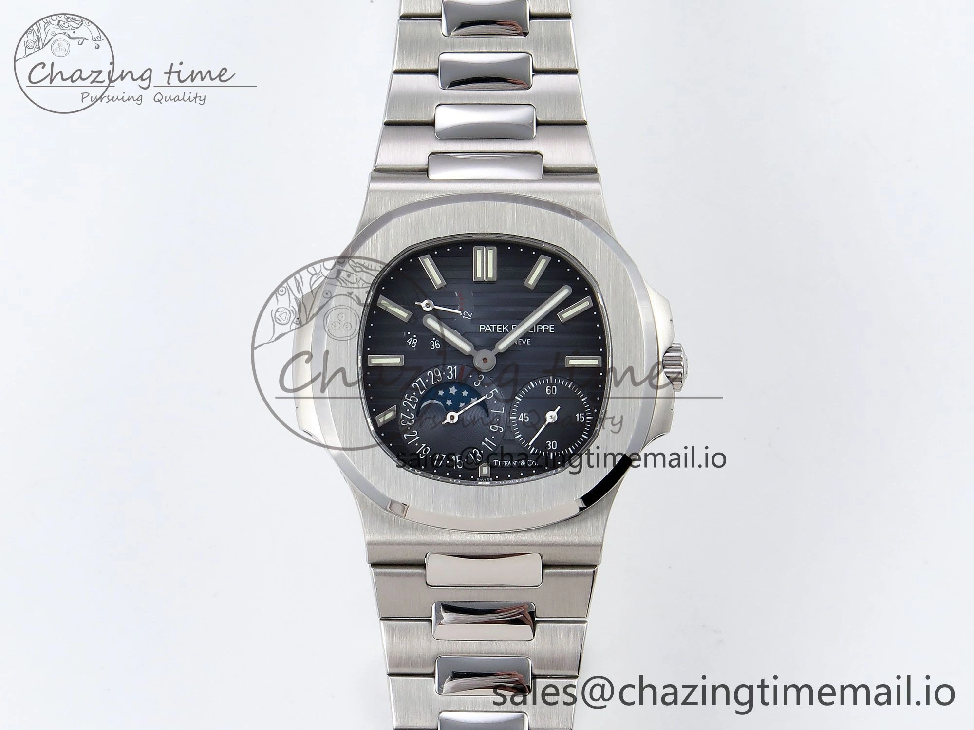 Nautilus 5712 Tiffany PPF 1:1 Best Edition Blue Dial on SS Bracelet A240 Super Clone V2