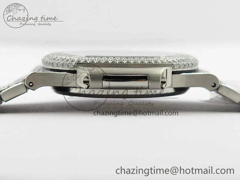 Nautilus 5719 1G PPF 1:1 Best Edition Full Diamonds Dial and Bracelet 324CS (Free box)