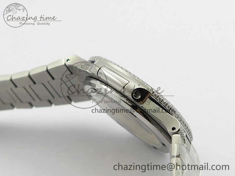 Nautilus 5719 1G PPF 1:1 Best Edition Full Diamonds Dial and Bracelet 324CS (Free box)