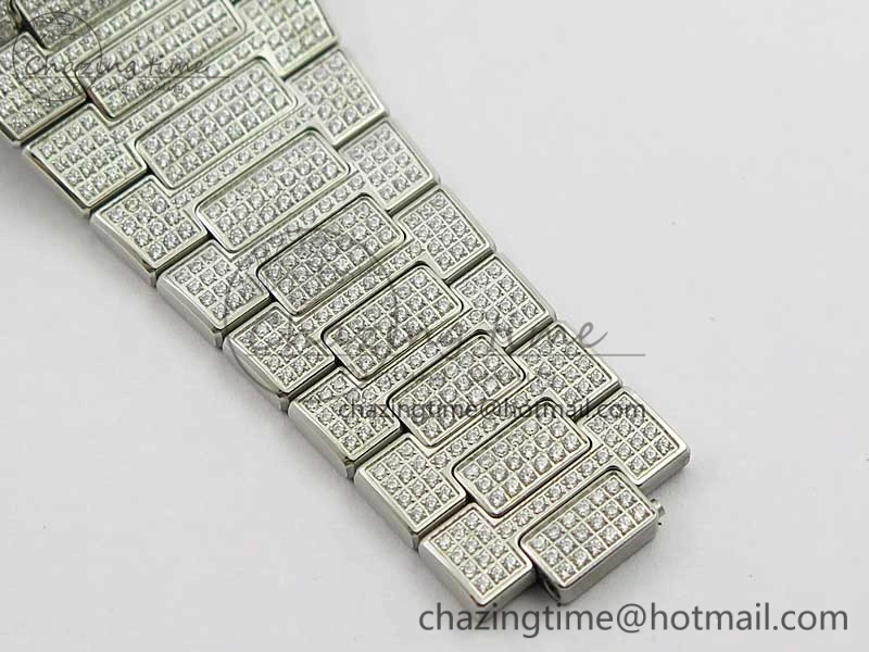 Nautilus 5719 1G PPF 1:1 Best Edition Full Diamonds Dial and Bracelet 324CS (Free box)