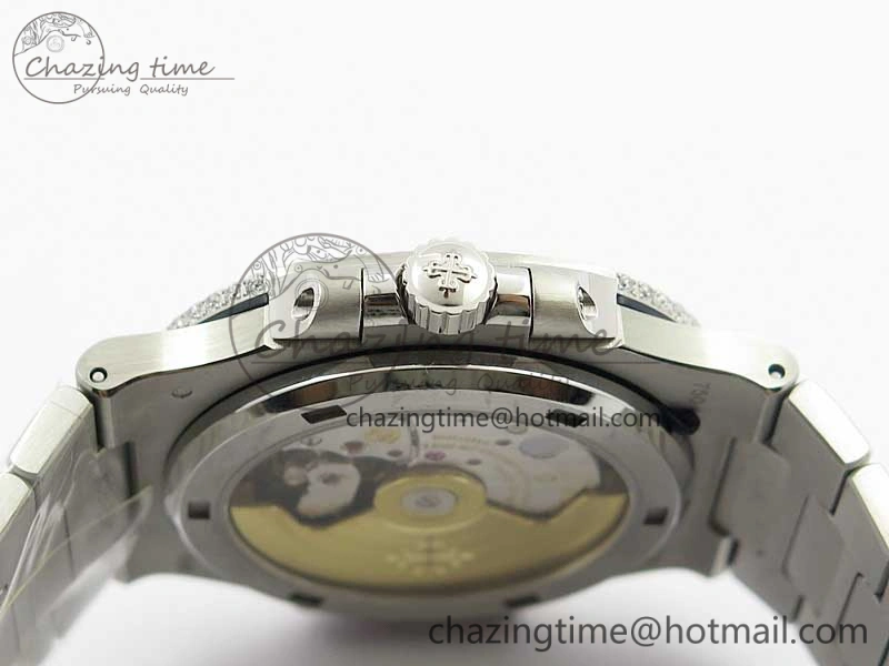 Nautilus 5719 1G PPF 1:1 Best Edition Full Diamonds Dial and Bracelet 324CS (Free box)