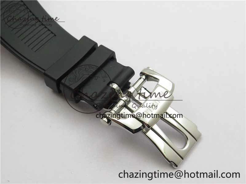 Nautilus 5726 Complicated SS GRF 1:1 Best Edition Black Textured Dial on Black Rubber Strap A324 V3