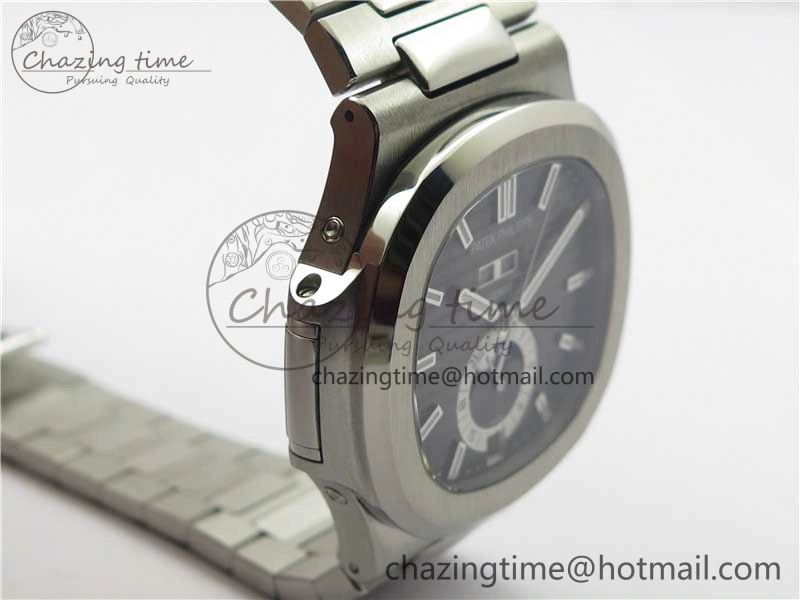 Nautilus 5726 Complicated SS GRF 1:1 Best Edition Black Textured Dial on SS Bracelet A324 V3