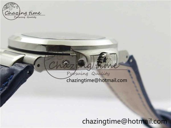 Nautilus 5726 Complicated SS GRF 1:1 Best Edition Blue Textured Dial on Blue Leather Strap A324 V3