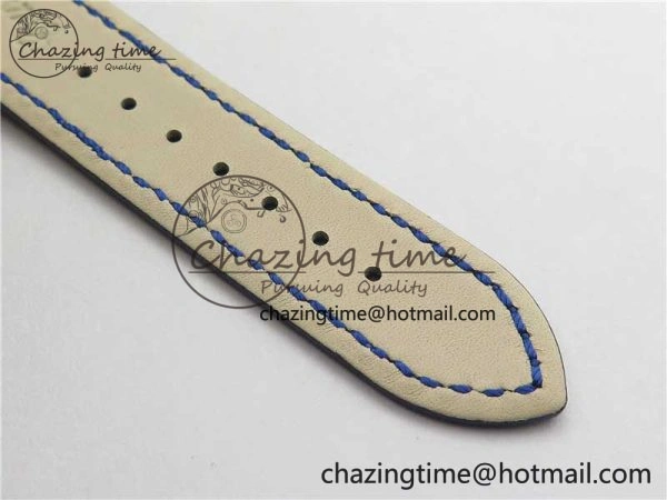 Nautilus 5726 Complicated SS GRF 1:1 Best Edition Blue Textured Dial on Blue Leather Strap A324 V3