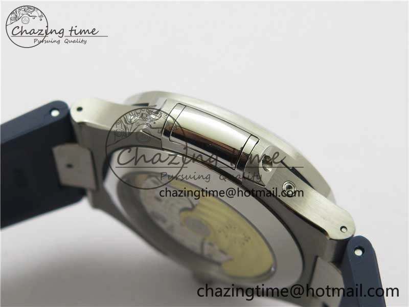 Nautilus 5726 Complicated SS GRF 1:1 Best Edition Blue Textured Dial on Blue Rubber Strap A324 V3