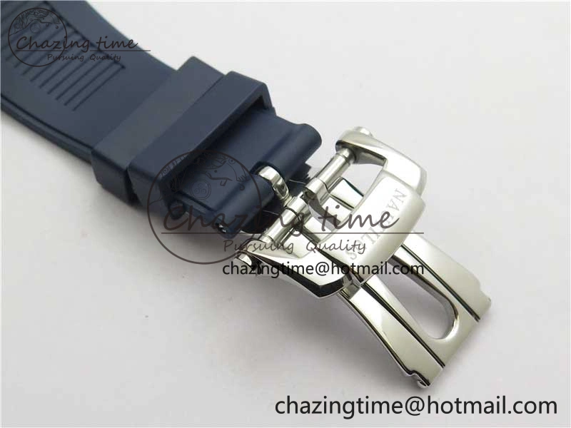 Nautilus 5726 Complicated SS GRF 1:1 Best Edition Blue Textured Dial on Blue Rubber Strap A324 V3