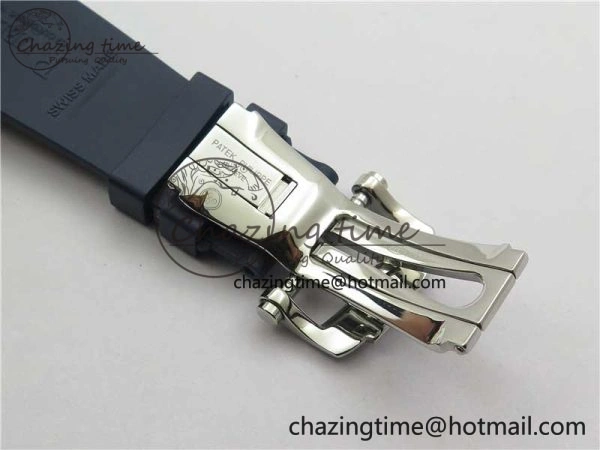 Nautilus 5726 Complicated SS GRF 1:1 Best Edition Blue Textured Dial on Blue Rubber Strap A324 V3