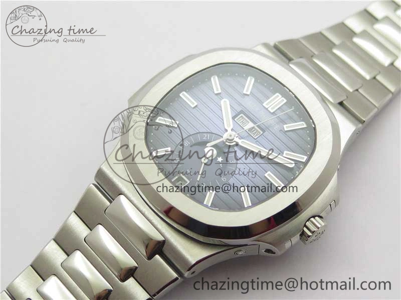 Nautilus 5726 Complicated SS GRF 1:1 Best Edition Blue Textured Dial on SS Bracelet A324 V3