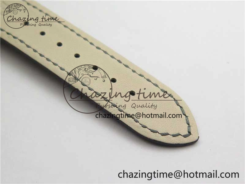 Nautilus 5726 Complicated SS GRF 1:1 Best Edition White Textured Dial on Black Leather Strap A324 V3