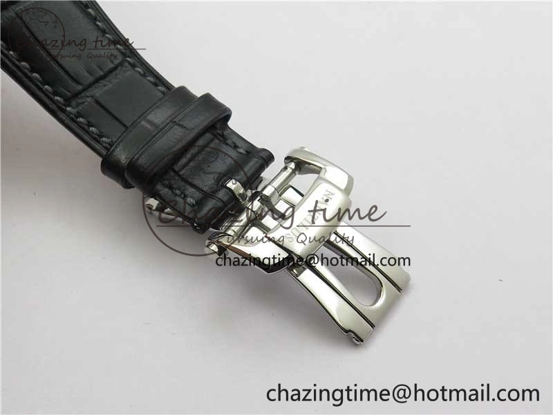 Nautilus 5726 Complicated SS GRF 1:1 Best Edition White Textured Dial on Black Leather Strap A324 V3