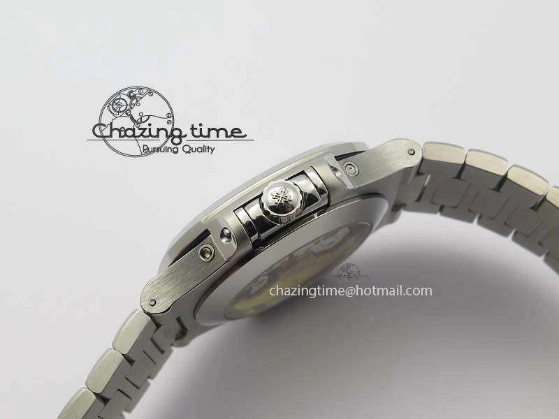 Nautilus 5726 Complicated SS Gray Textured Dial On SS Bracelet A324