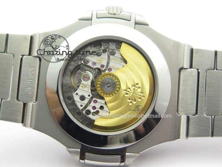 Nautilus 5726 Complicated SS Gray Textured Dial On SS Bracelet A324