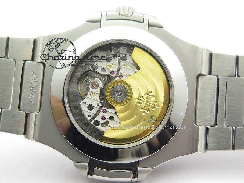Nautilus 5726 Complicated SS Gray Textured Dial On SS Bracelet A324