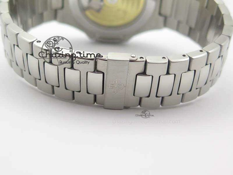 Nautilus 5726 Complicated SS Gray Textured Dial On SS Bracelet A324
