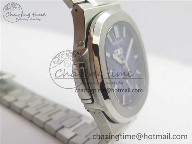 Nautilus 5726 Complicated SS KMF Best Edition Blue Textured Dial on SS Bracelet A324 V3