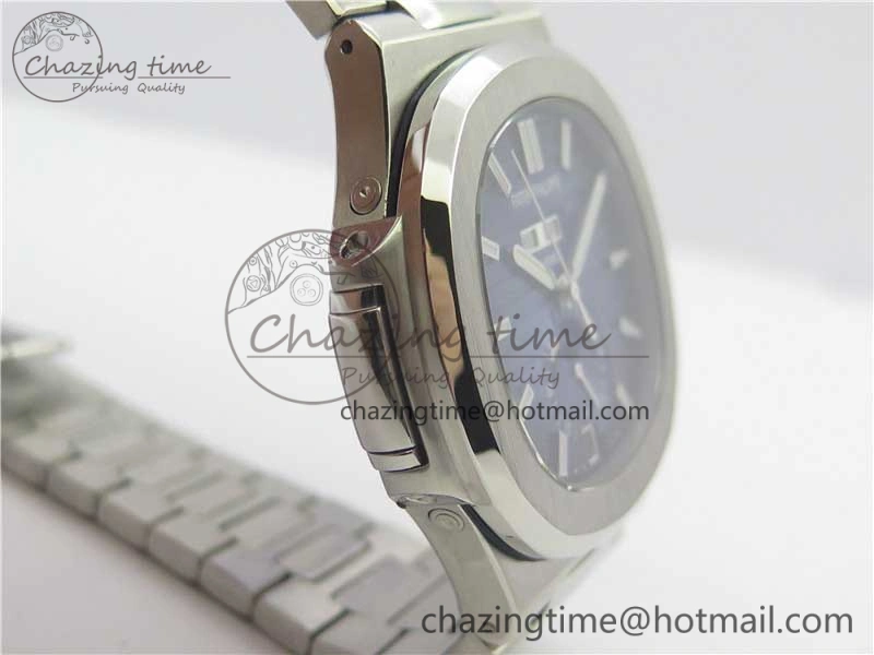 Nautilus 5726 Complicated SS KMF Best Edition Blue Textured Dial on SS Bracelet A324 V3