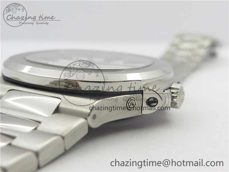 Nautilus 5726 Complicated SS KMF Best Edition White Textured Dial on SS Bracelet A324 V3
