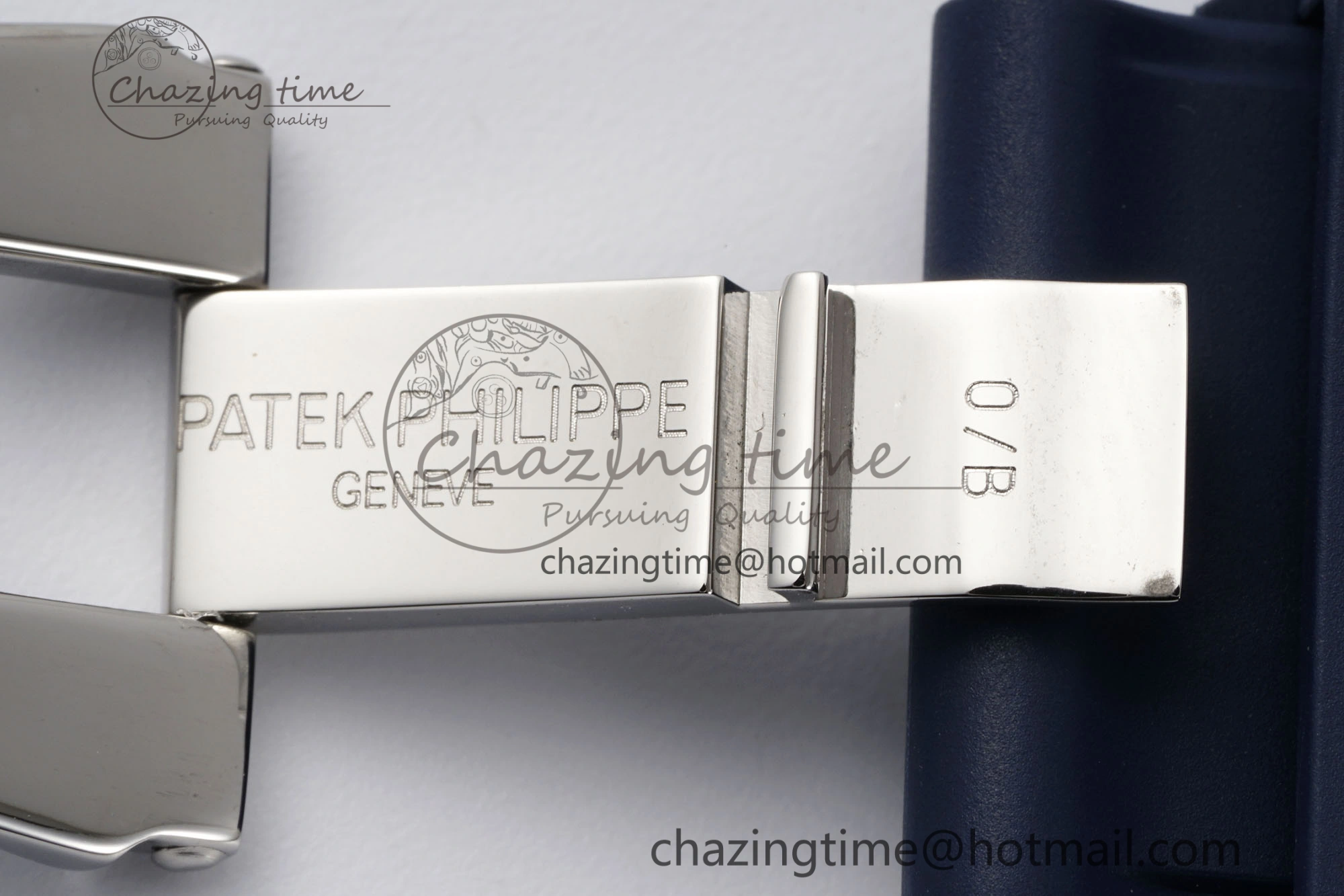 Nautilus 5726 Complicated SS PPF 1:1 Best Edition Blue Textured Dial on Blue Rubber Strap A324