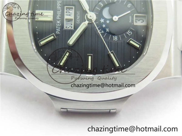 Nautilus 5726 Full Function SS PPF 1:1 Best Edition Blue Dial on SS Bracelet A324