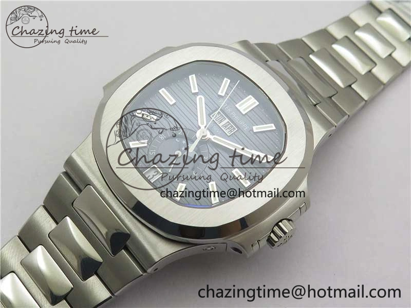 Nautilus 5726 Full Function SS PPF 1:1 Best Edition Blue Dial on SS Bracelet A324