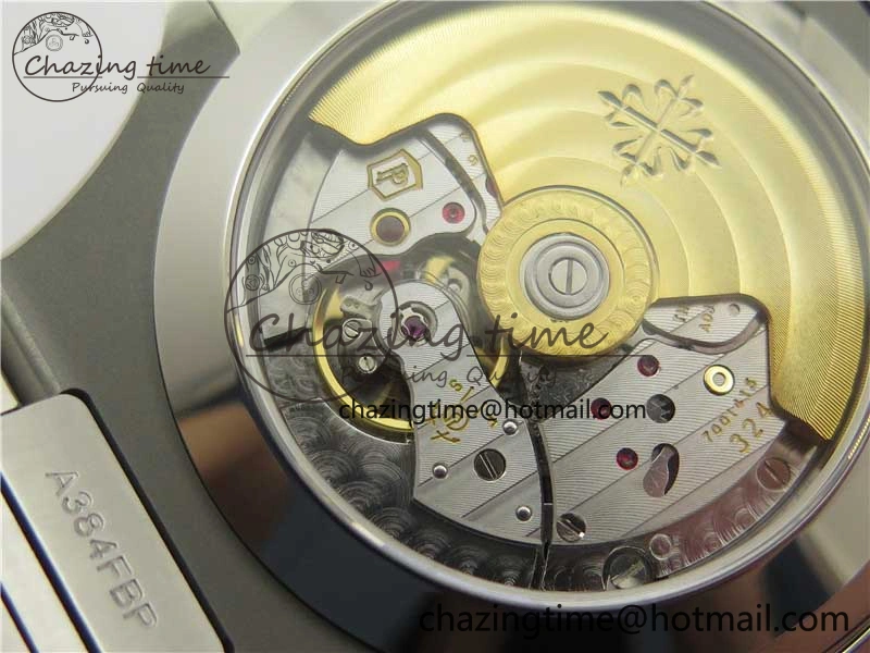 Nautilus 5726 Full Function SS PPF 1:1 Best Edition Gray Dial on SS Bracelet A324