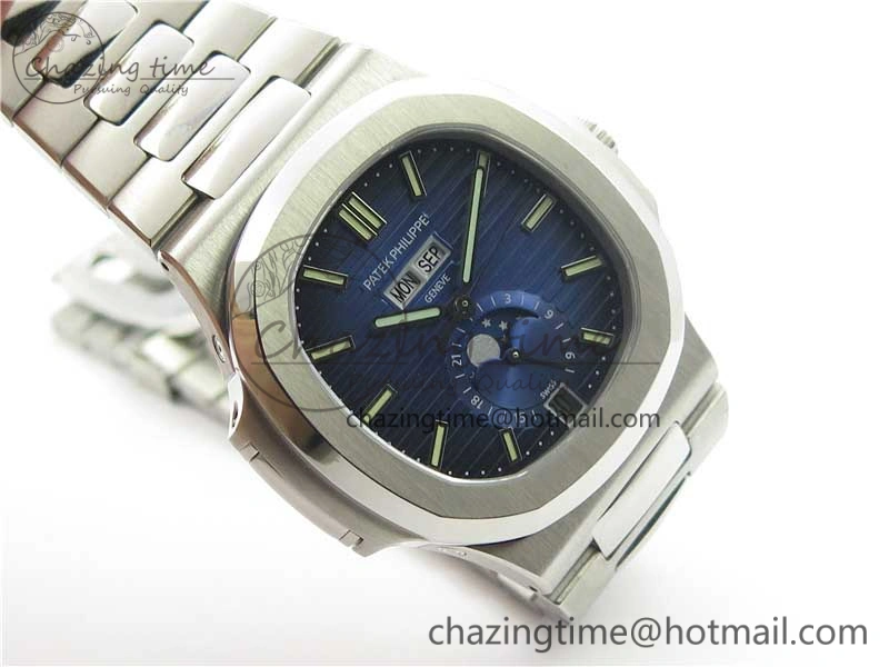 Nautilus 5726 PF Best Edition Blue Dial Working Annual Calendar SS Bracelet A.324