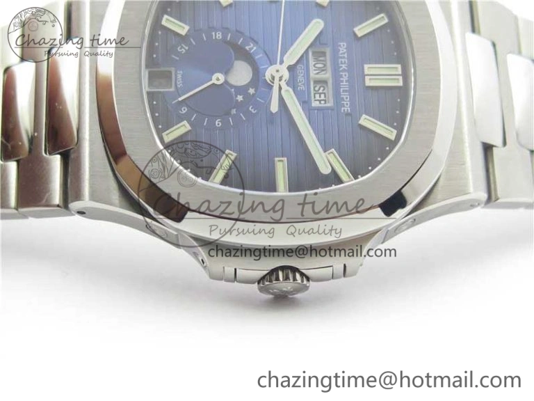Nautilus 5726 PF Best Edition Blue Dial Working Annual Calendar SS Bracelet A.324