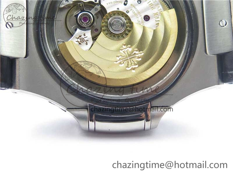 Nautilus 5726 PF Best Edition Gray Dial Working Annual Calendar On Black Croco Leather Strap A.324