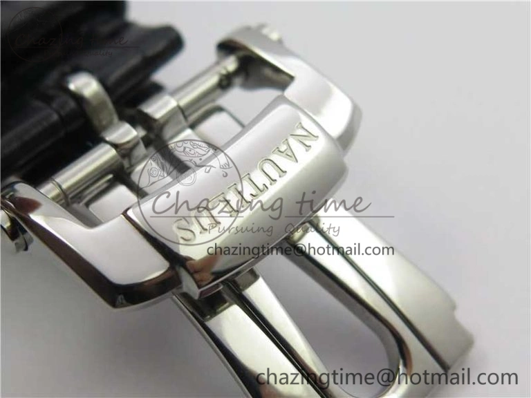 Nautilus 5726 PF Best Edition Gray Dial Working Annual Calendar On Black Croco Leather Strap A.324