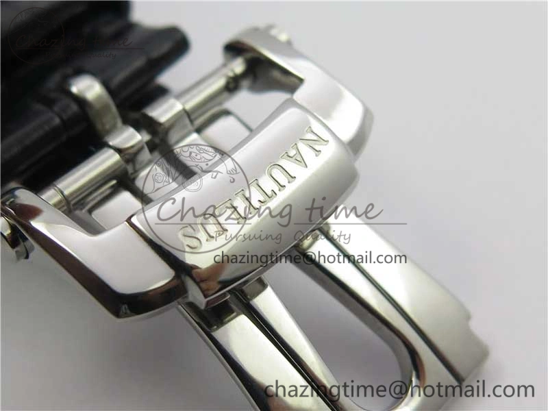 Nautilus 5726 PF Best Edition Gray Dial Working Annual Calendar On Black Croco Leather Strap A.324