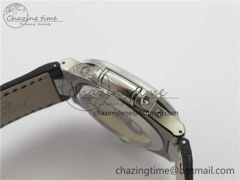 Nautilus 5726 PF Best Edition Gray Dial Working Annual Calendar On Black Croco Leather Strap A.324