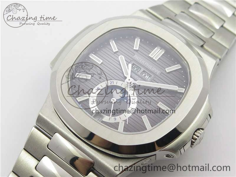 Nautilus 5726 PF Best Edition Gray Dial Working Annual Calendar SS Bracelet A.324