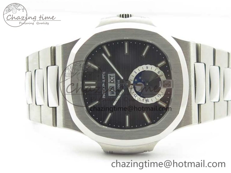 Nautilus 5726 PF Best Edition Gray Dial Working Annual Calendar SS Bracelet A.324