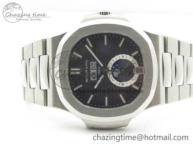 Nautilus 5726 PF Best Edition Gray Dial Working Annual Calendar SS Bracelet A.324