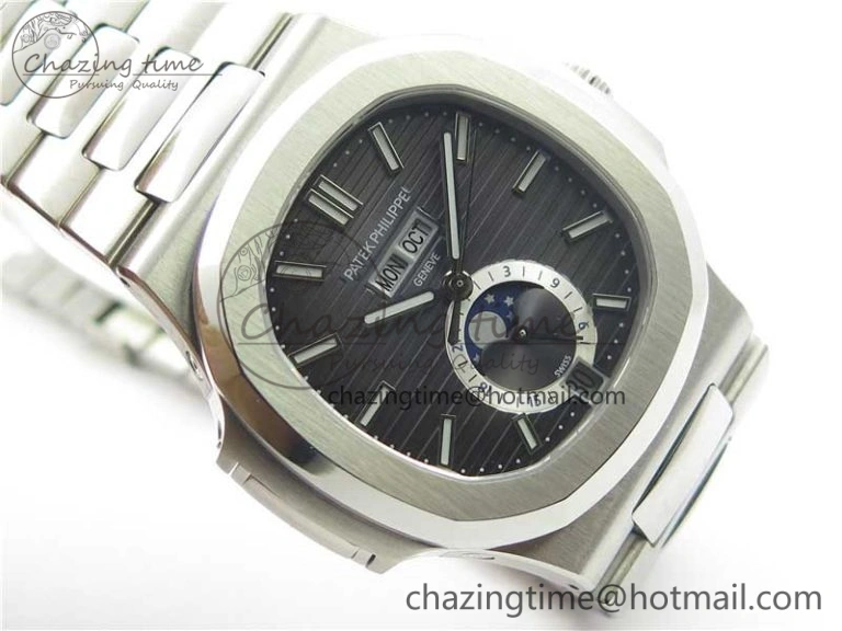 Nautilus 5726 PF Best Edition Gray Dial Working Annual Calendar SS Bracelet A.324