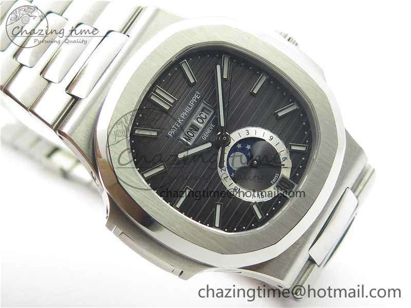 Nautilus 5726 PF Best Edition Gray Dial Working Annual Calendar SS Bracelet A.324