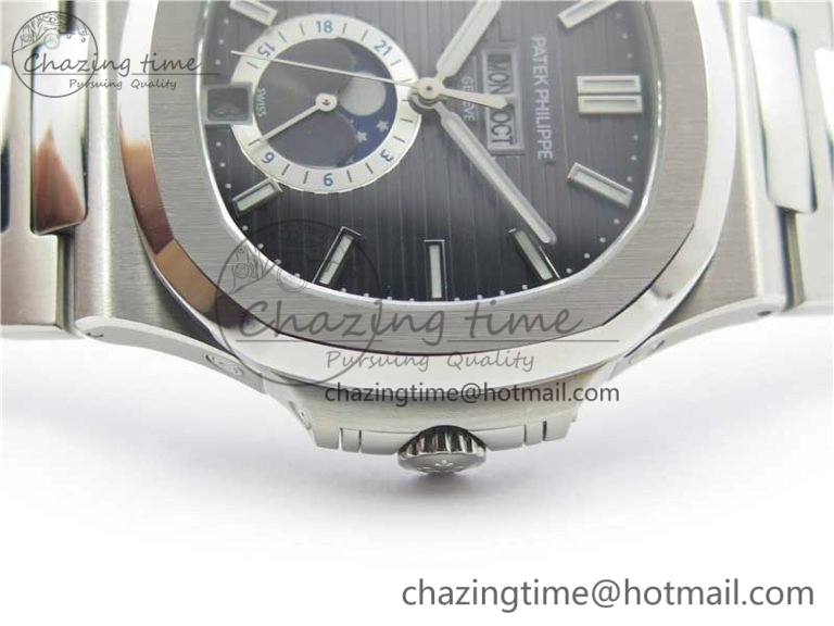 Nautilus 5726 PF Best Edition Gray Dial Working Annual Calendar SS Bracelet A.324