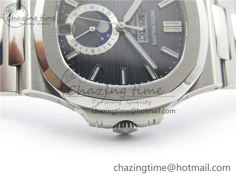 Nautilus 5726 PF Best Edition Gray Dial Working Annual Calendar SS Bracelet A.324