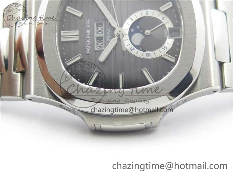 Nautilus 5726 PF Best Edition Gray Dial Working Annual Calendar SS Bracelet A.324