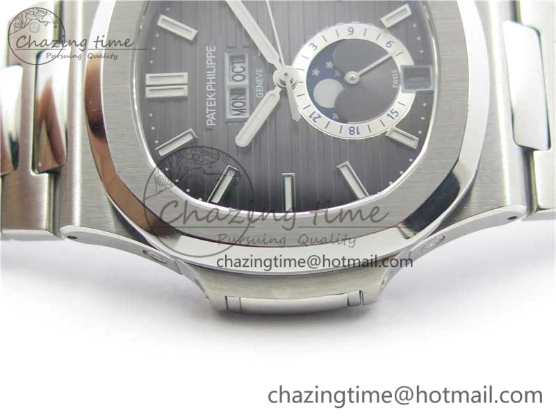 Nautilus 5726 PF Best Edition Gray Dial Working Annual Calendar SS Bracelet A.324