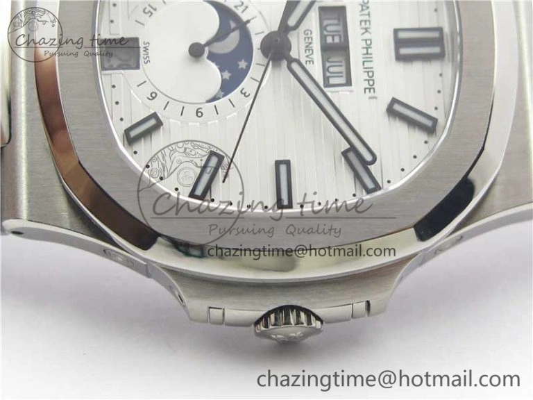 Nautilus 5726 PF Best Edition White Dial Working Annual Calendar SS Bracelet A.324