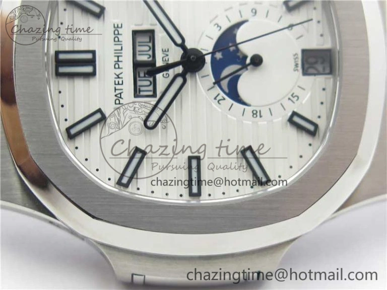 Nautilus 5726 PF Best Edition White Dial Working Annual Calendar SS Bracelet A.324