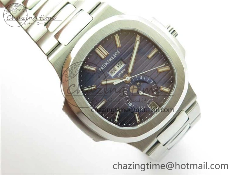 Nautilus 5726 SS V9F Best Edition Blue Dial Working Annual Calendar SS BRACELET A.324 V2